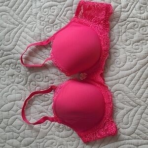 Victoria's Secret Dream Angels Lined Demi Bra Pink 34 B
